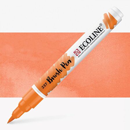 Talens Ecoline Suluboya Brush Pen Deep Orange 237