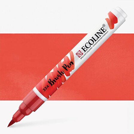 Talens Ecoline Suluboya Brush Pen Scarlet 334