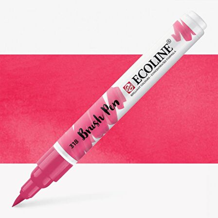 Talens Ecoline Suluboya Brush Pen Carmine 318
