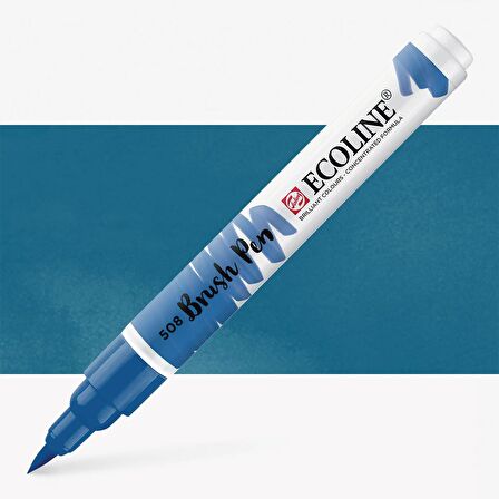 Talens Ecoline Suluboya Brush Pen Prussian Blue 508