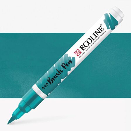 Talens Ecoline Suluboya Brush Pen Bluish Green 640