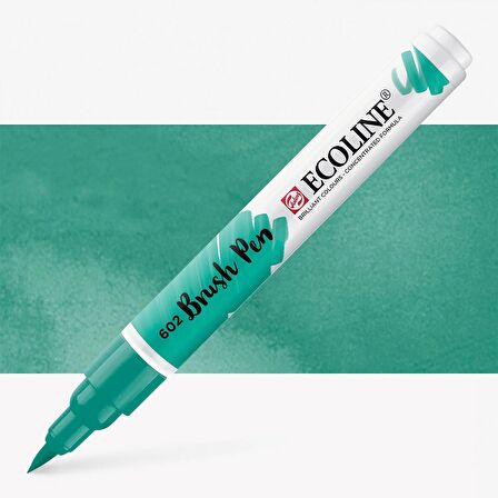 Talens Ecoline Suluboya Brush Pen Deep Green 602