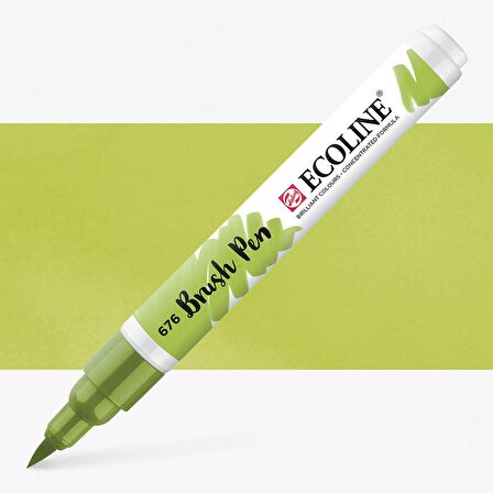 Talens Ecoline Suluboya Brush Pen Grass Green 676