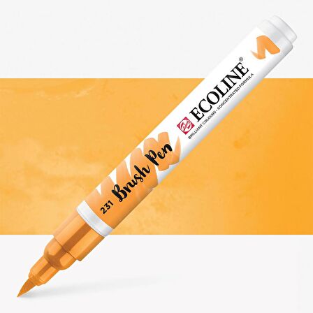 Talens Ecoline Suluboya Brush Pen Gold Ochre 231