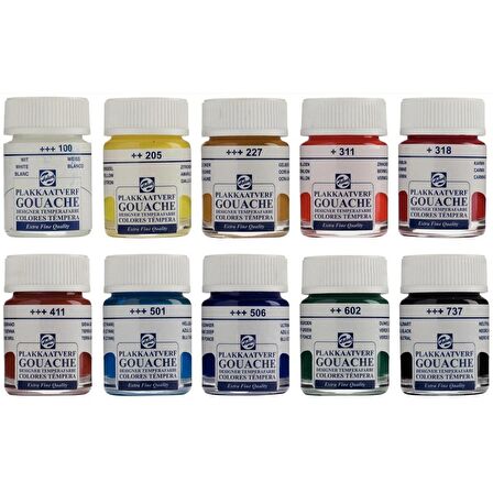 Talens Guaj Boya 16 ml Tüm Renkler 46'lı Set - Gouache Paint