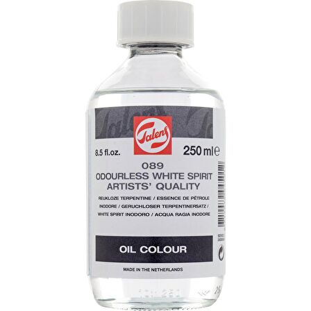 Talens Odourless White Spirit 089 250ml Kokusuz Beyaz İspirto