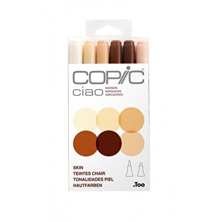 Copic Ciao Marker Kalemi Skin 6'lı Set