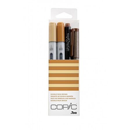 Copic Ciao Marker Kalemi Doodle Pack Brown Set