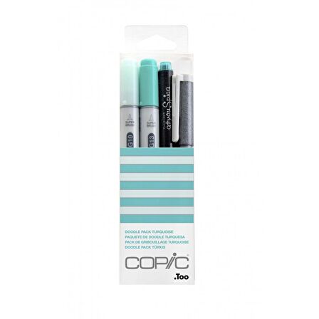 Copic Ciao Marker Kalemi Doodle Pack Turquoise Set
