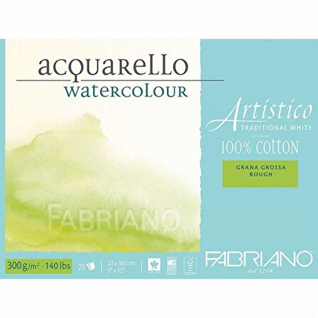 Fabriano Artistico Traditional White Rough 300gr Suluboya Blok 20 Sayfa 23x30.5cm