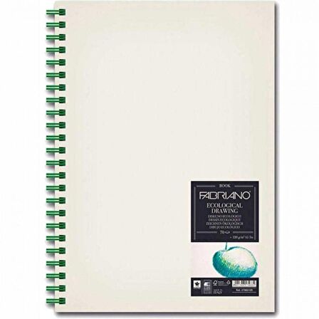 Fabriano Ecological Drawing Book 120gr Landscape Spiralli Çizim Blok 70 Sayfa A3 (29.7x42cm)