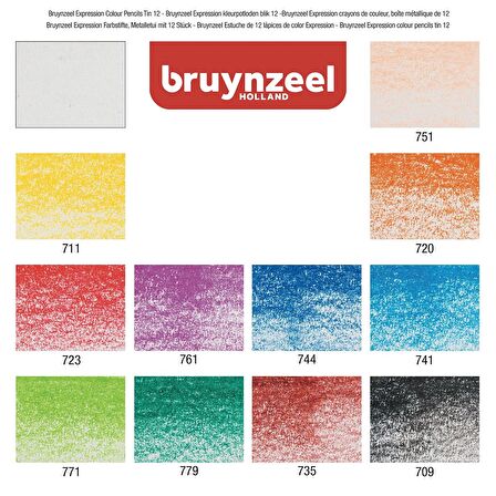 Bruynzeel EXPRESSION COLOUR 12'Lİ KURU KALEM BOYA SETİ