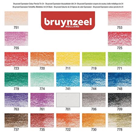 Bruynzeel EXPRESSION COLOUR 24'LÜ KURU KALEM BOYA SETİ