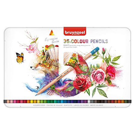 Bruynzeel EXPRESSION COLOUR 36'LI KURU KALEM BOYA SETİ