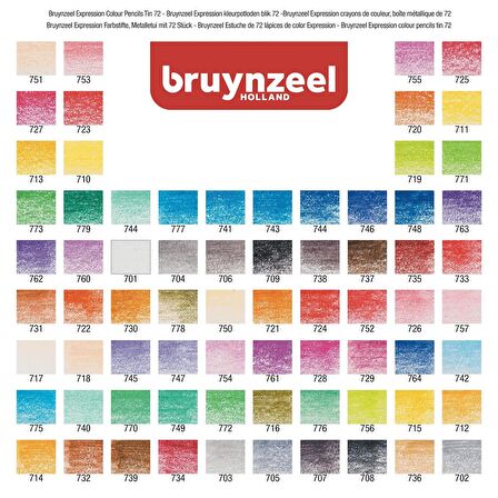 Bruynzeel EXPRESSION COLOUR 72'Lİ KURU KALEM BOYA SETİ