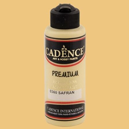 Cadence Yayınları Premium Akrilik Boya 120ml Safran 0360