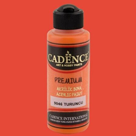 Cadence Yayınları Premium Akrilik Boya 120ml Turuncu 9046