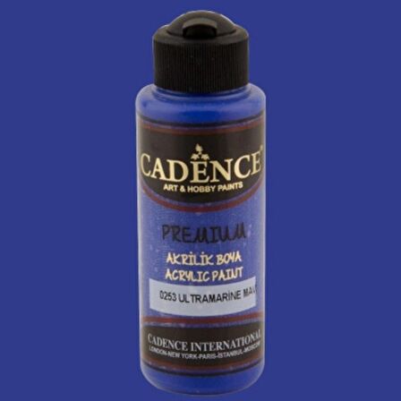 Cadence Yayınları Premium Akrilik Boya 120ml Ultramarine Mavi 0253