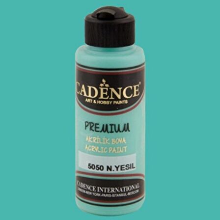 Cadence Yayınları Premium Akrilik Boya 120ml N.Yeşil 5050