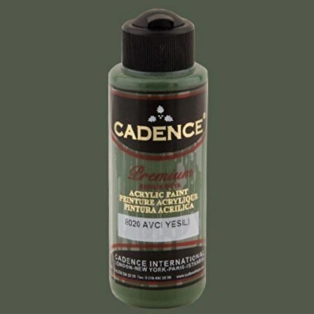 Cadence Yayınları Premium Akrilik Boya 120ml Avcı Yeşili 8020