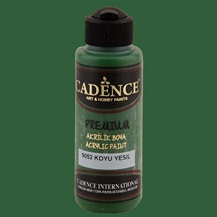 Cadence Yayınları Premium Akrilik Boya 120ml Koyu Yeşil 9052