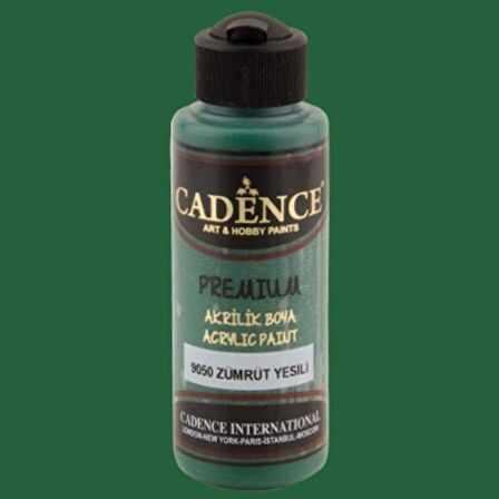 Cadence Yayınları Premium Akrilik Boya 120ml Zümrüt Yeşili 9050