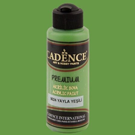 Cadence Yayınları Premium Akrilik Boya 120ml Yayla Yeşili 8024
