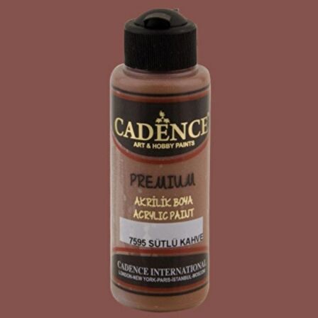 Cadence Yayınları Premium Akrilik Boya 120ml Sütlü Kahve 7595