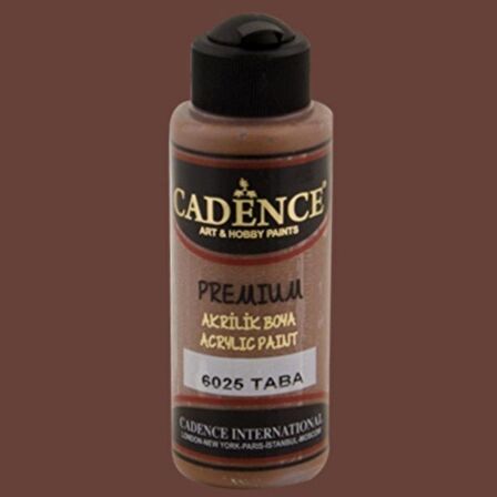 Cadence Yayınları Premium Akrilik Boya 120ml Taba 6025