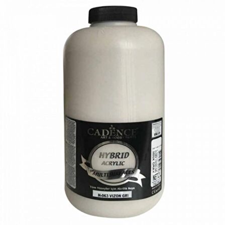 Cadence Yayınları Hybrid Acrylic for Multisurfaces Akrilik Boya 2000ml Vizon Gri 63