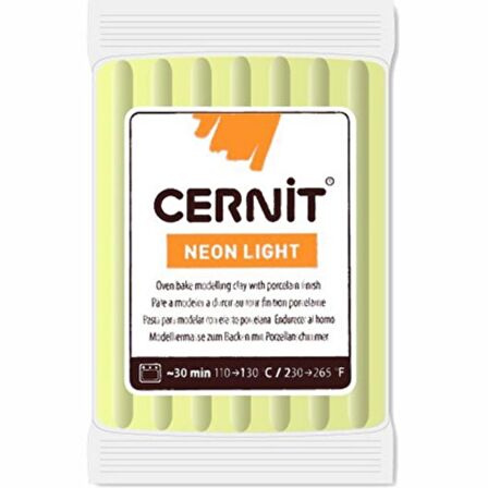 Cernit Neon Polimer Kil 56gr Yellow 700