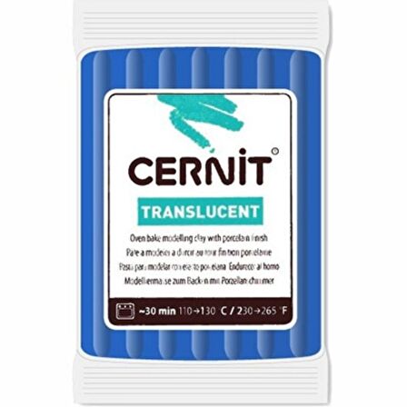 Cernit Translucent Polimer Kil 56gr Sapphire 275