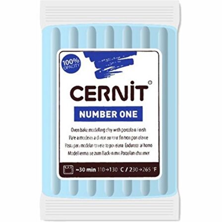 Cernit Number One Polimer Kil 56gr Sky Blue 214