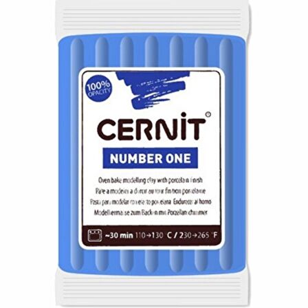 Cernit Number One Polimer Kil 56gr Blue 200