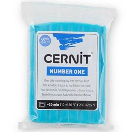 Cernit Number One Polimer Kil 56gr Turquoise Blue 280