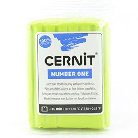 Cernit Number One Polimer Kil 56gr Lime Green 601 (Anise Green)