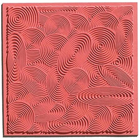 Cernit Silikon Desen Kalıbı 9x9cm (Spirals)