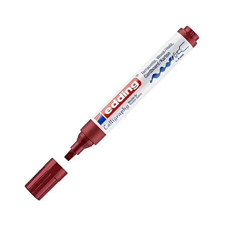 Edding 1455 Esnek Uçlu Kaligrafi Marker Kalem 5.0mm Bordo 046