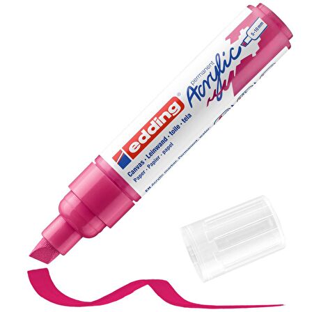 Edding 5000 Akrilik Markör Kalemi 5-10mm Kesik Uç Magenta 909