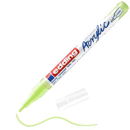 Edding 5300 Akrilik Markör Kalemi 1-2mm Yuvarlak Uç Pastel Yeşili 091