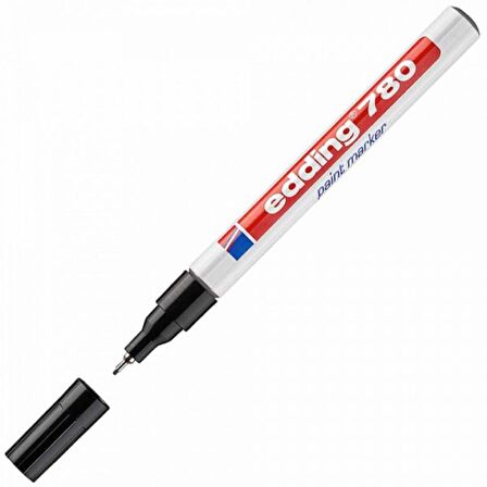 Edding 780 Paint Marker 0.8mm Siyah (İğne Uçlu Dekor Markörü)