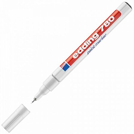 Edding 780 Paint Marker 0.8mm Beyaz (İğne Uçlu Dekor Markörü)