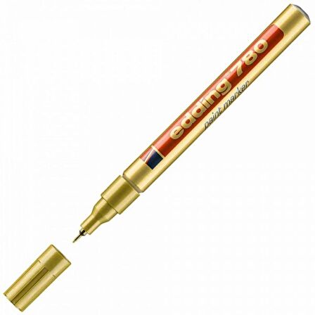 Edding 780 Paint Marker 0.8mm Altın (İğne Uçlu Dekor Markörü)
