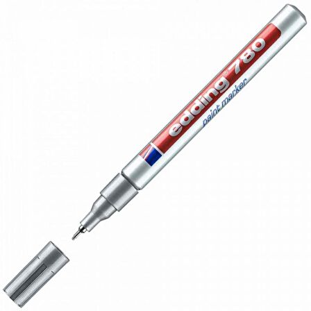 Edding 780 Paint Marker 0.8mm Gümüş (İğne Uçlu Dekor Markörü)