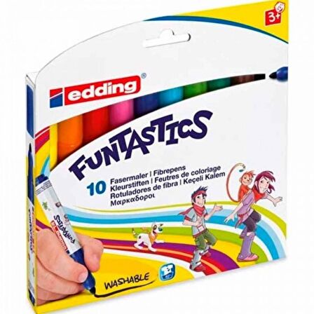 Edding Funtastics Keçeli Kalem 10'lu Set Kalın