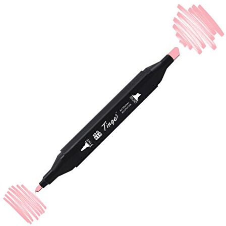 Tinge Twin Çift Uçlu Marker Kalemi Rp9 Pale Pink