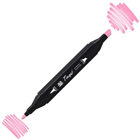 Tinge Twin Çift Uçlu Marker Kalemi Rp17 Pastel Pink