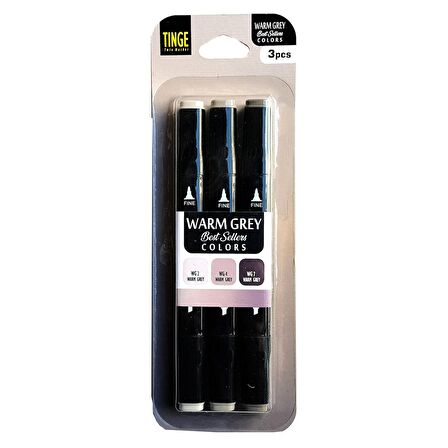 Tinge Marker 3'lü Warm Grey Set