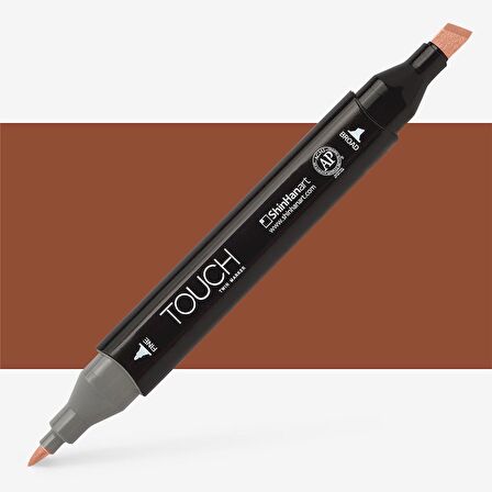Shinhan Art Touch Twin Marker Pen : Çift Uçlu Marker Kalemi : BURNT ORANGE : BR93