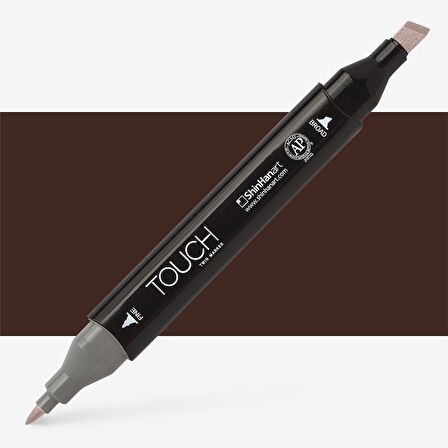 Shinhan Art Touch Twin Marker Pen : Çift Uçlu Marker Kalemi : CHESTNUT BROWN : BR98